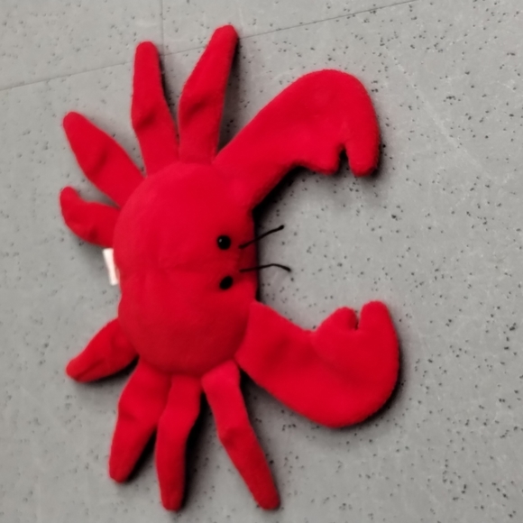✓Ty Beanie Baby: Digger the Crab (Red Body) - Picture 3 of 12